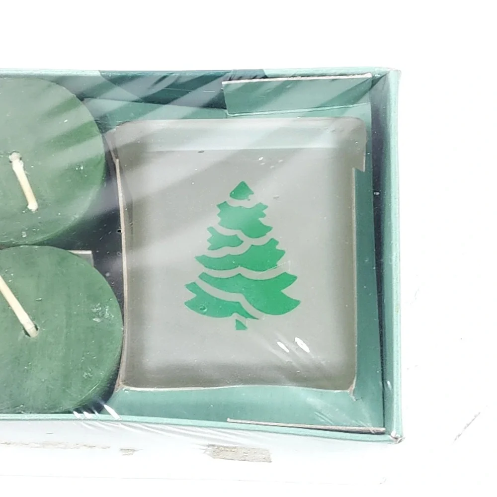 AIRLUME Assorted Votive Candles Set of 6‎ Glass Holder Christmas New Sealed